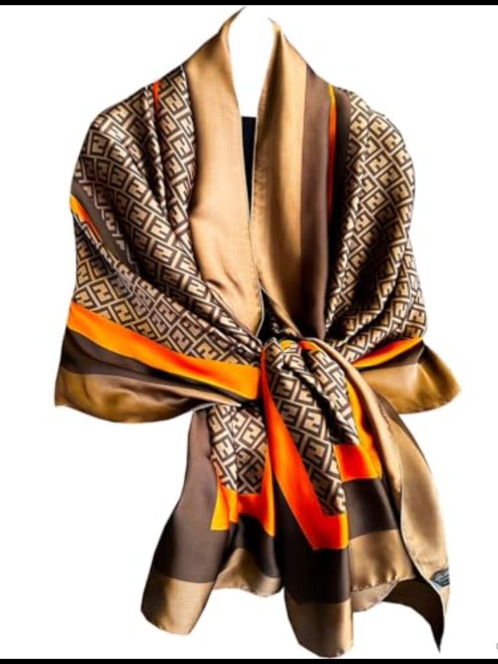 Polyester Satin Long Silky Scarf Dress Shawl Wrap Lightweight Women Evening